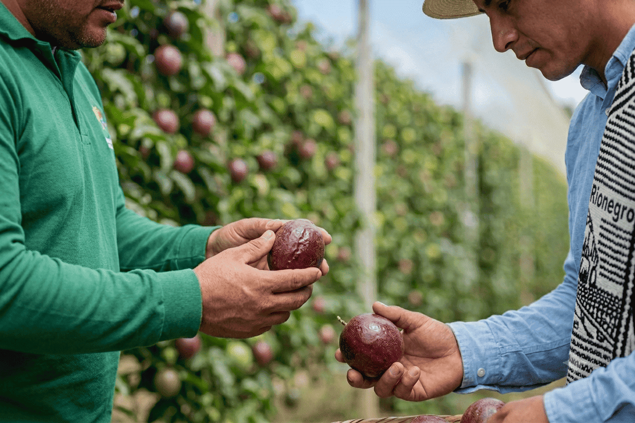 Cómo trabajamos en Prosagro Export con agrónomos y productores de gulupa en Colombia 4 Consejos técnicos de agrónomo a un agricultor de gulupa